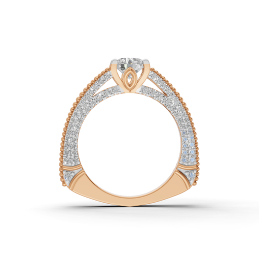 [K-LR-198] 0.73 Carat Solitaire Iconic Round Ring