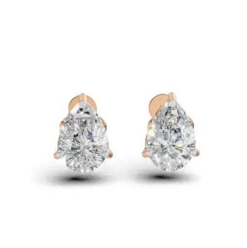 [K-ER-212] Pear Sparkle Studs