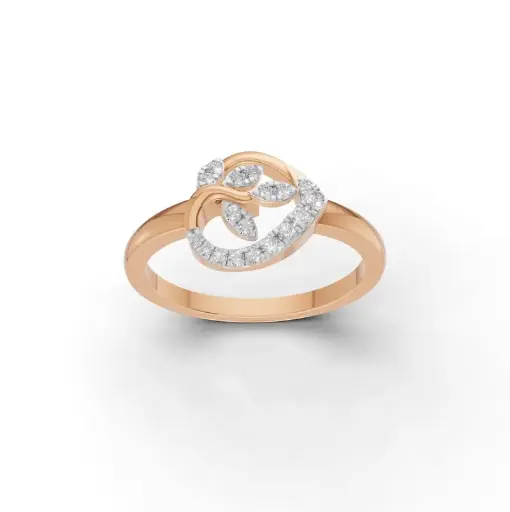 [K-LR-115] Orelia Heart Diamond Ring