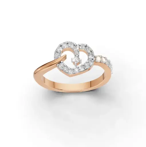 [K-LR-029] Betel Heart Diamond Ring