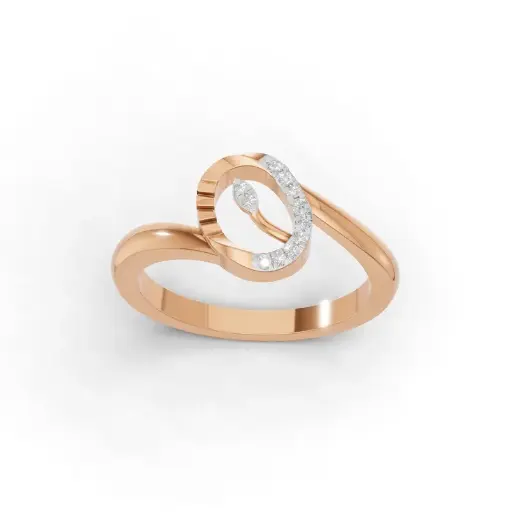 [K-LR-123] Ovita Diamond Ring